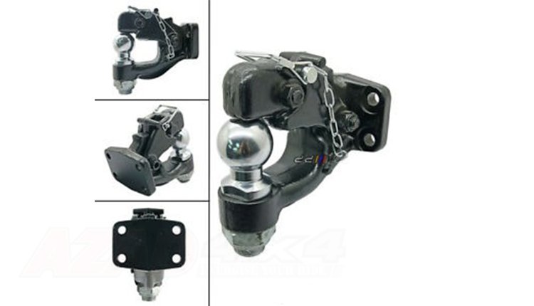 PINTLE TOW HOOK WITH CHROME BAR